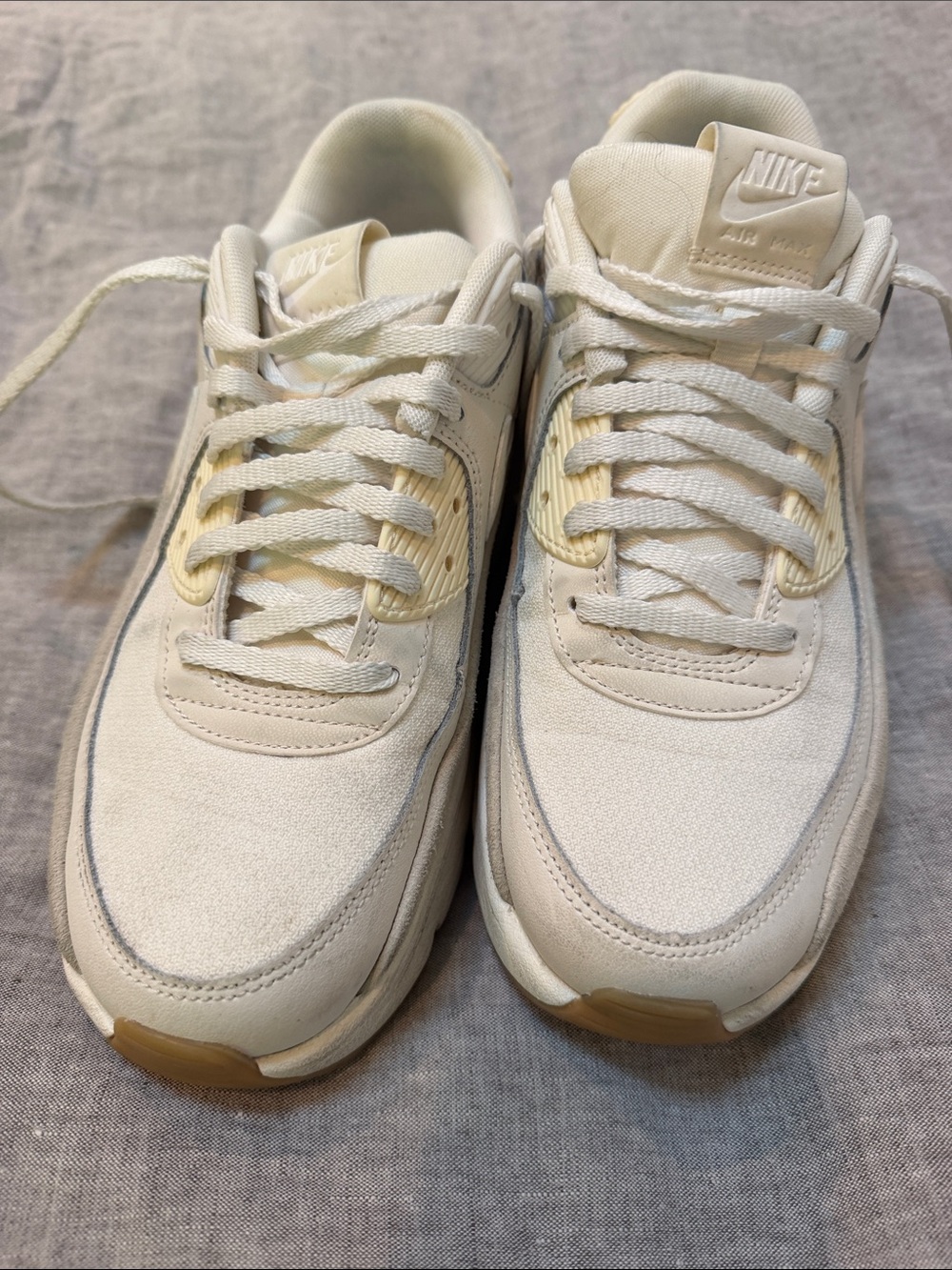 Nike Air Max Women’s Low-Top Sneakers — Cream & White - Picture 5 of 8